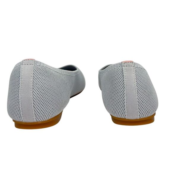 Dream Pairs Gray Knit Metallic Stretch Cushioned Lightweight Almond Toe Flats 11 - Picture 4 of 14